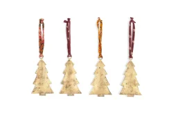 Baubles & Tree Decorations|New Christmas^Nkuku Mishti Tree Baubles - Antique Brass - Large (Set of 4)