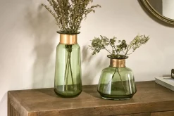 Decorative Home Accessories|Vases^Nkuku Miza Glass Vase - Green