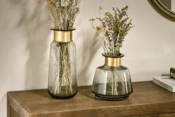 Decorative Home Accessories|Vases^Nkuku Miza Glass Vase - Smoke