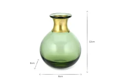 Decorative Home Accessories|Vases^Nkuku Miza Mini Glass Vase - Green