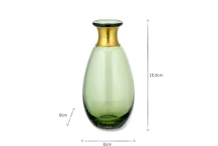 Decorative Home Accessories|Vases^Nkuku Miza Mini Glass Vase - Green