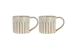 Mugs^Nkuku Moda Mug - (Set of 2) Natural