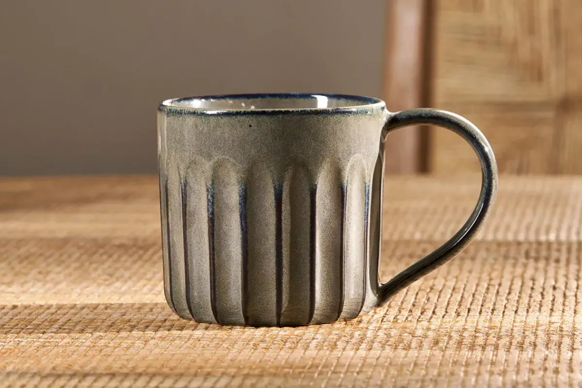 Mugs^Nkuku Moda Mug - (Set of 2) Pewter