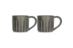 Mugs^Nkuku Moda Mug - (Set of 2) Pewter