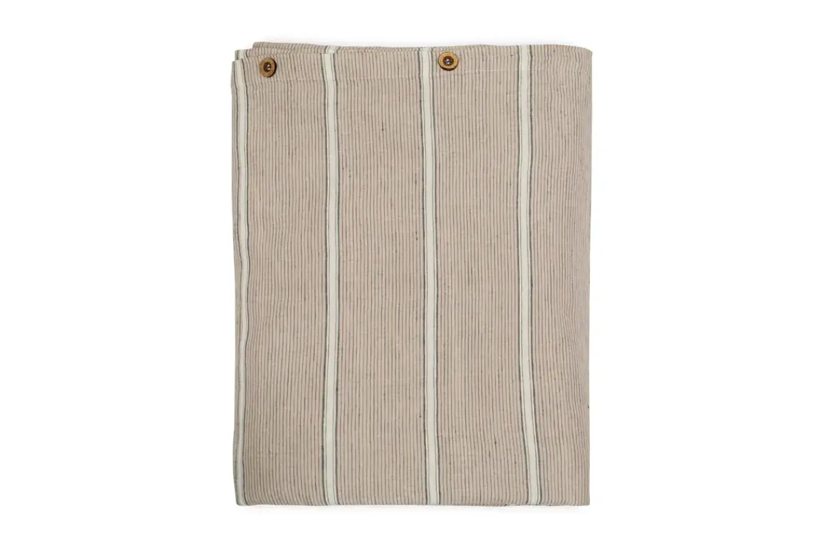 Bedroom Textiles|Bedroom^Nkuku Mora Hemp & Cotton Duvet Cover - Stone Grey