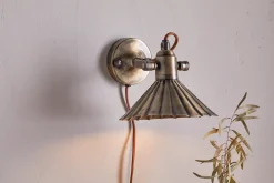 Wall Lights|Wall & Spot Lights^Nkuku Moti Wall Lamp - Antique Brass