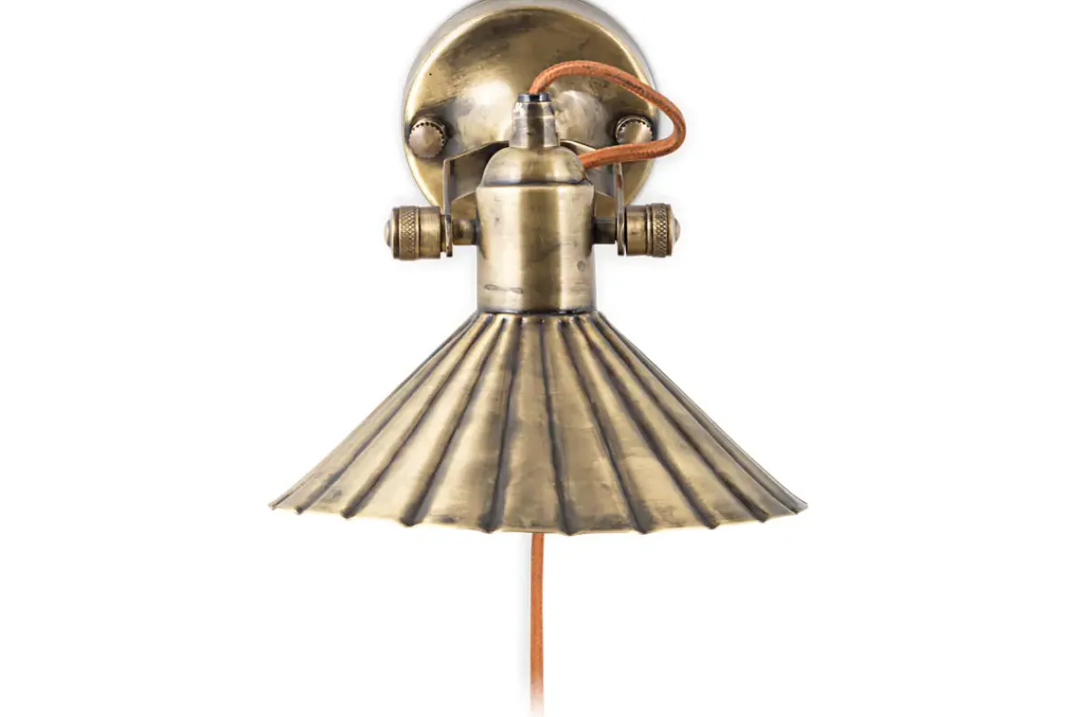 Wall Lights|Wall & Spot Lights^Nkuku Moti Wall Lamp - Antique Brass