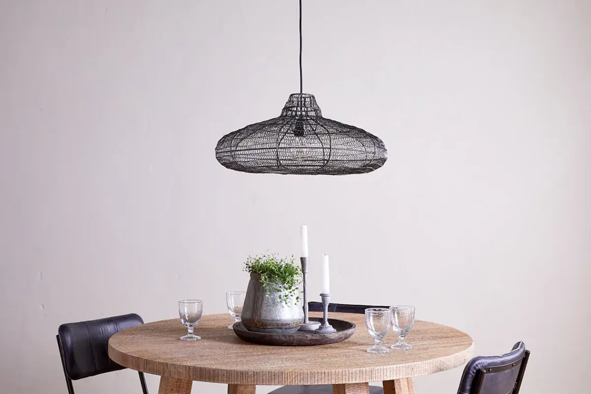 Lampshades|Pendant Shades^Nkuku Mukuni Wire Lampshade - Bronze/Black