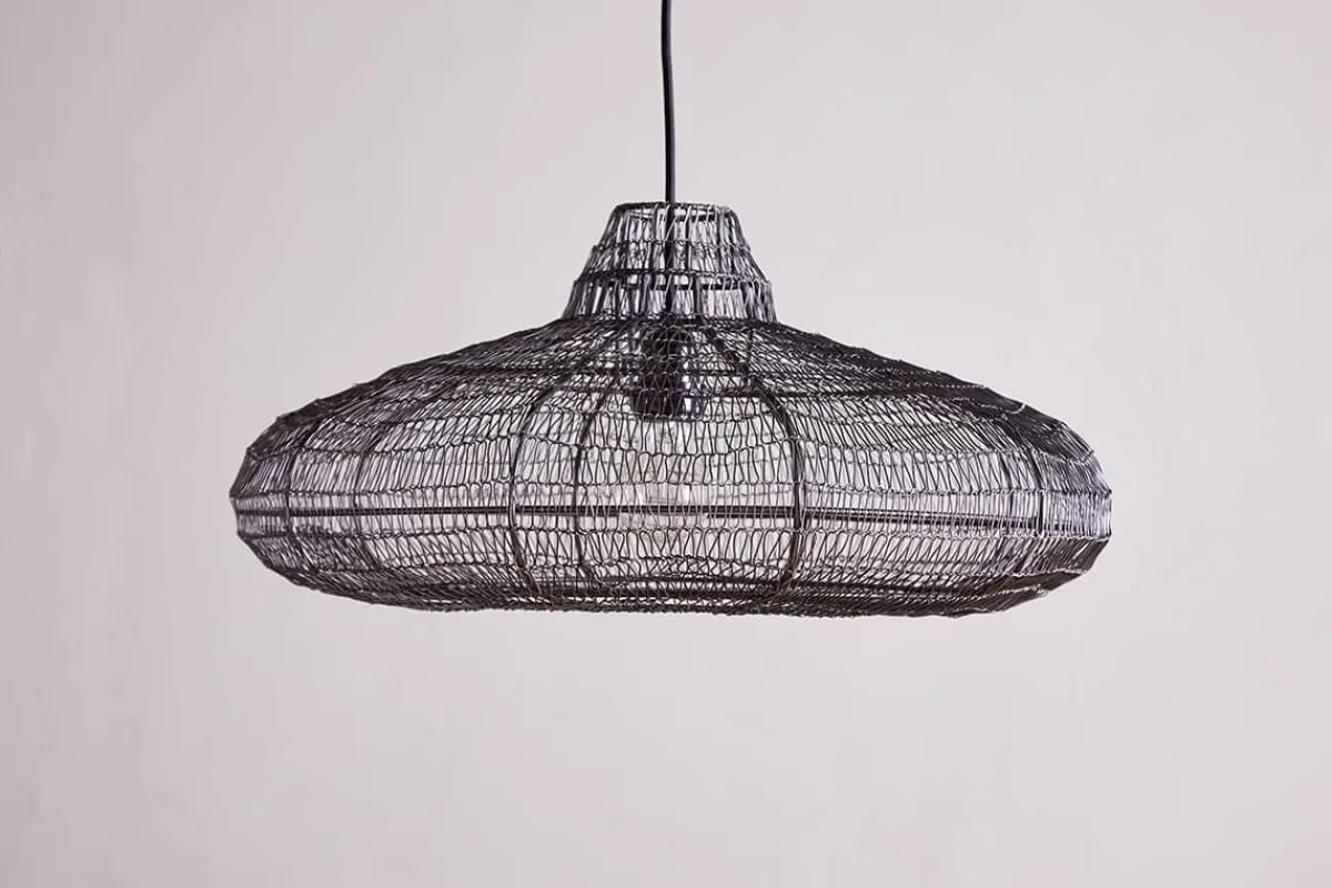 Lampshades|Pendant Shades^Nkuku Mukuni Wire Lampshade - Bronze/Black