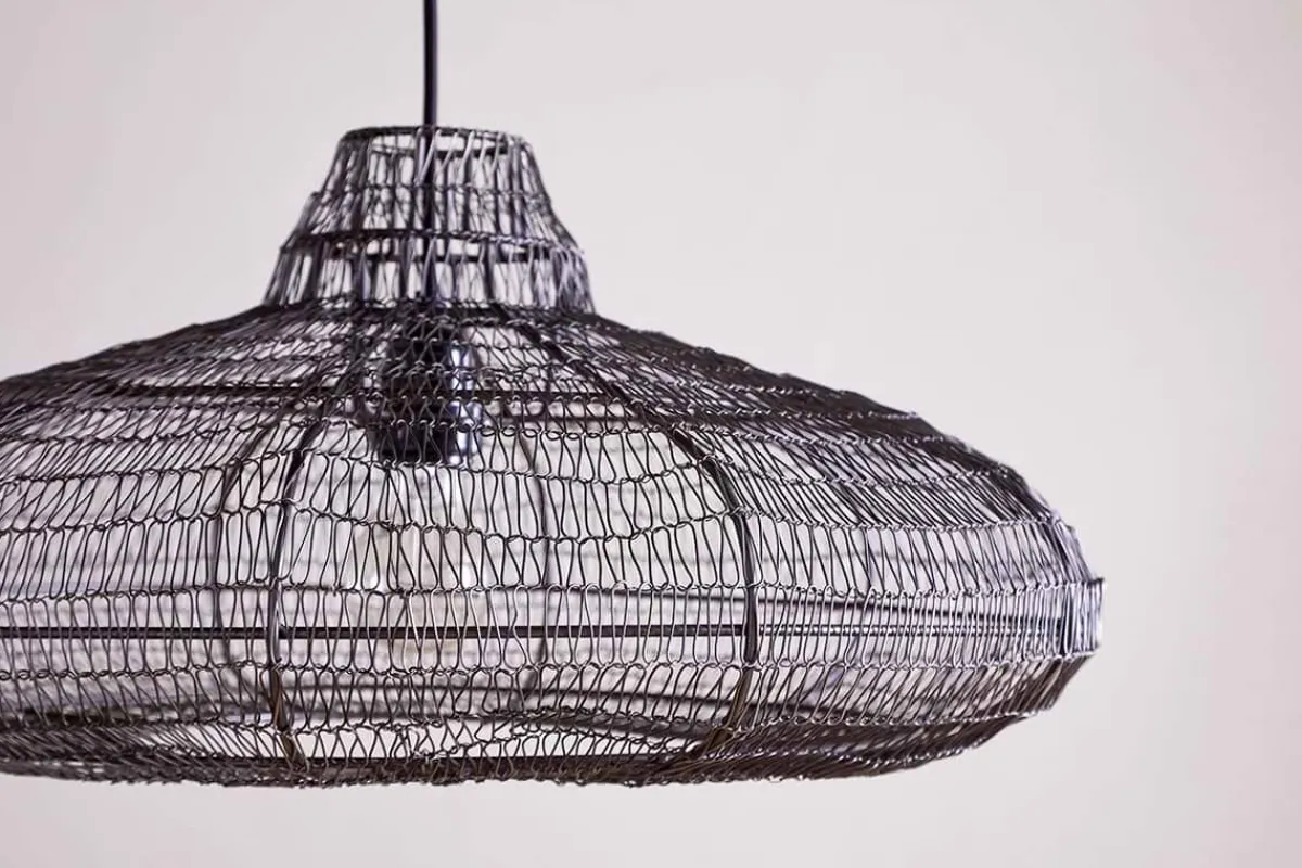 Lampshades|Pendant Shades^Nkuku Mukuni Wire Lampshade - Bronze/Black