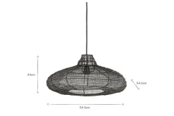 Lampshades|Pendant Shades^Nkuku Mukuni Wire Lampshade - Bronze/Black