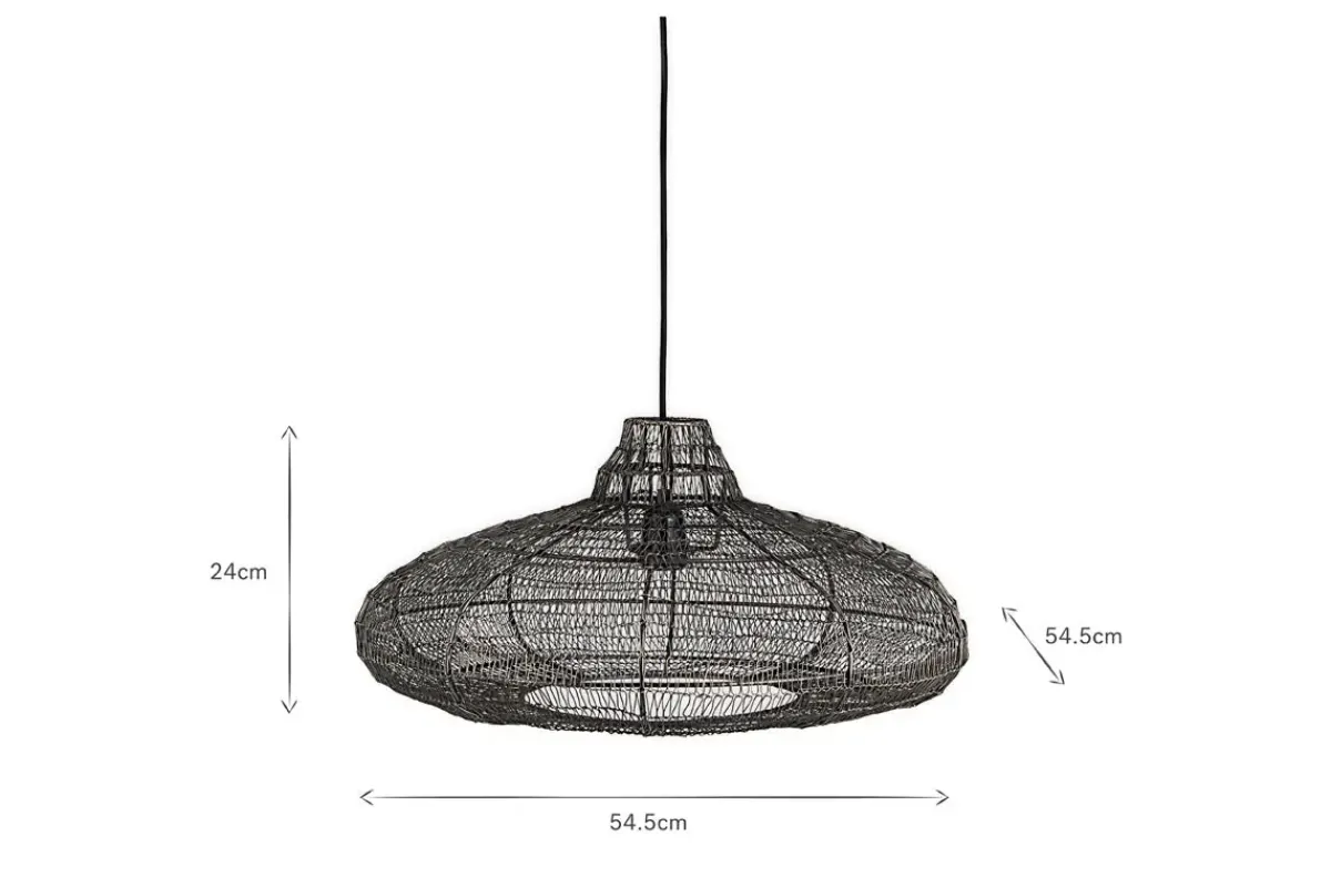 Lampshades|Pendant Shades^Nkuku Mukuni Wire Lampshade - Bronze/Black