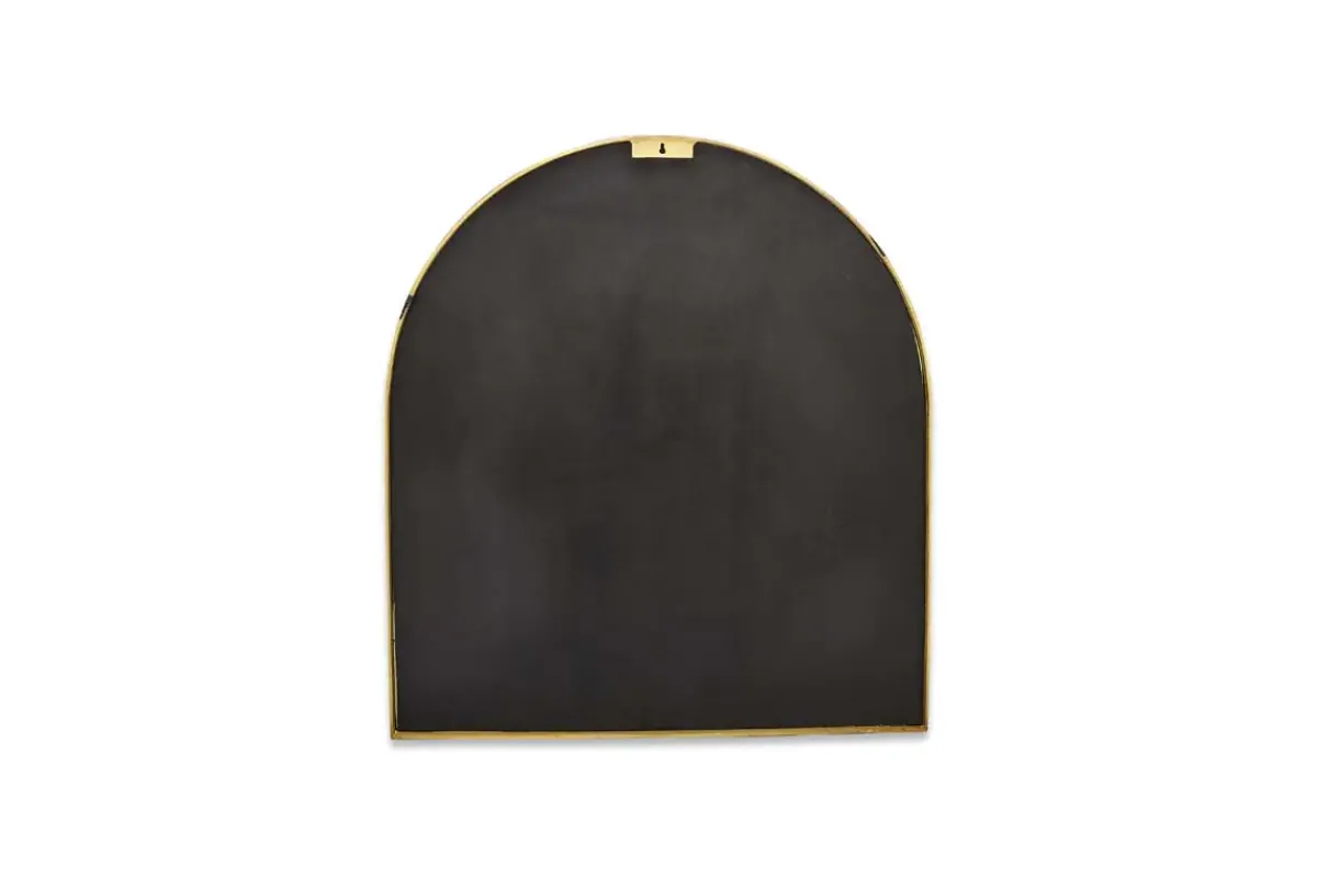 Wall Mirrors^Nkuku Murwara Arch Mirror - Antique Brass