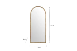 Full Length Mirrors|Hallway & Bootroom^Nkuku Murwara Full Length Mirror - Antique Brass