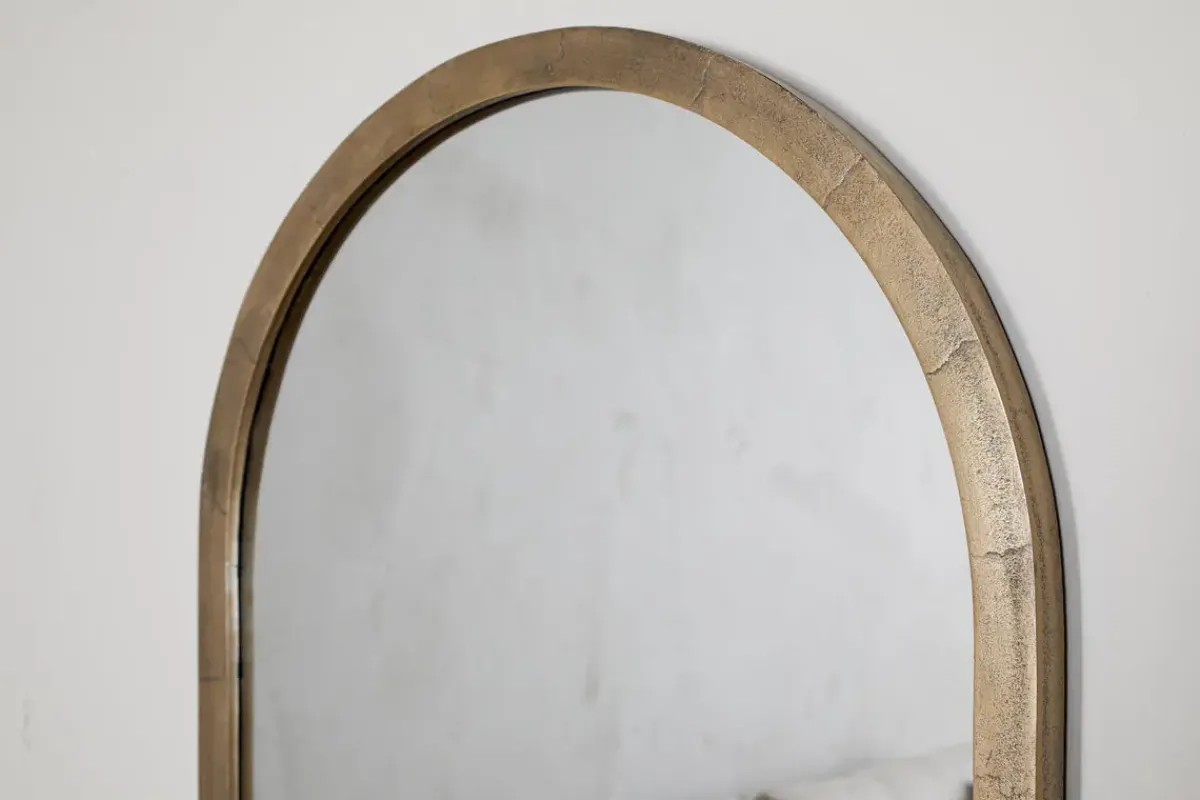 Wall Mirrors|Hallway & Bootroom^Nkuku Murwara Wall Mirror - Antique Brass