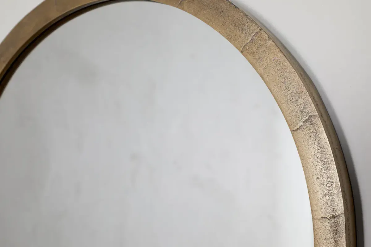 Wall Mirrors|Hallway & Bootroom^Nkuku Murwara Wall Mirror - Antique Brass