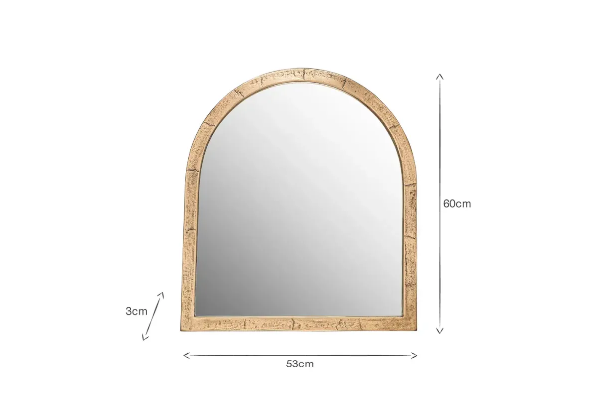 Wall Mirrors|Hallway & Bootroom^Nkuku Murwara Wall Mirror - Antique Brass
