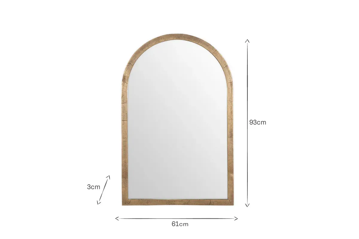 Wall Mirrors|Hallway & Bootroom^Nkuku Murwara Wall Mirror - Antique Brass