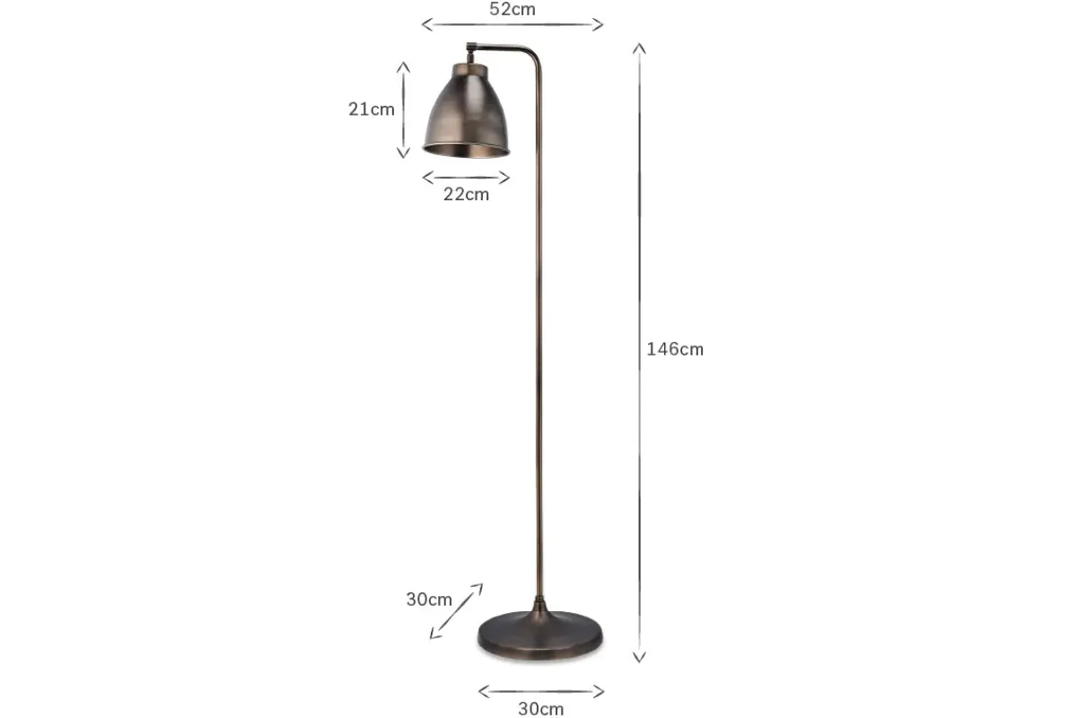 Floor Lamps^Nkuku Muturi Floor Lamp - Aged Bronze