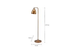 Floor Lamps^Nkuku Muturi Floor Lamp - Antique Brass