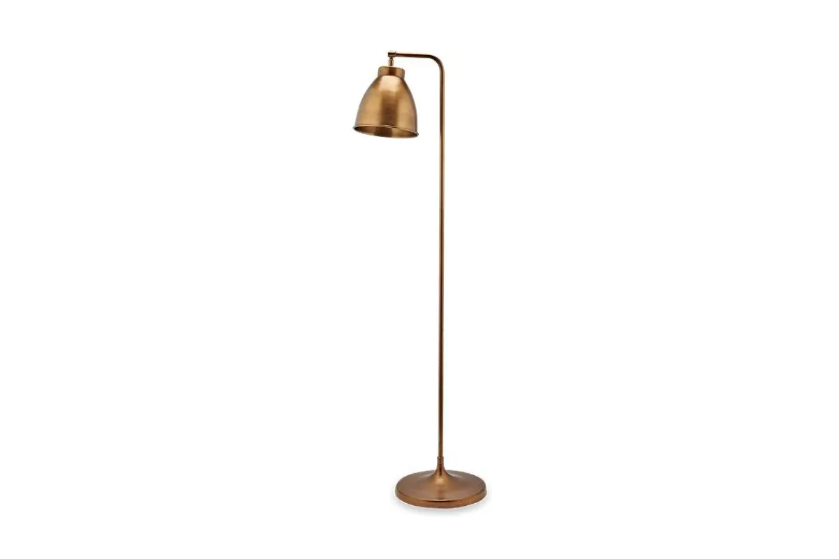 Floor Lamps^Nkuku Muturi Floor Lamp - Antique Brass