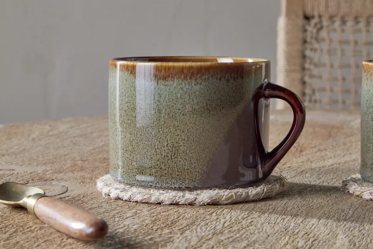 Mugs^Nkuku Naav Mugs - - Large (Set of 2) Blue
