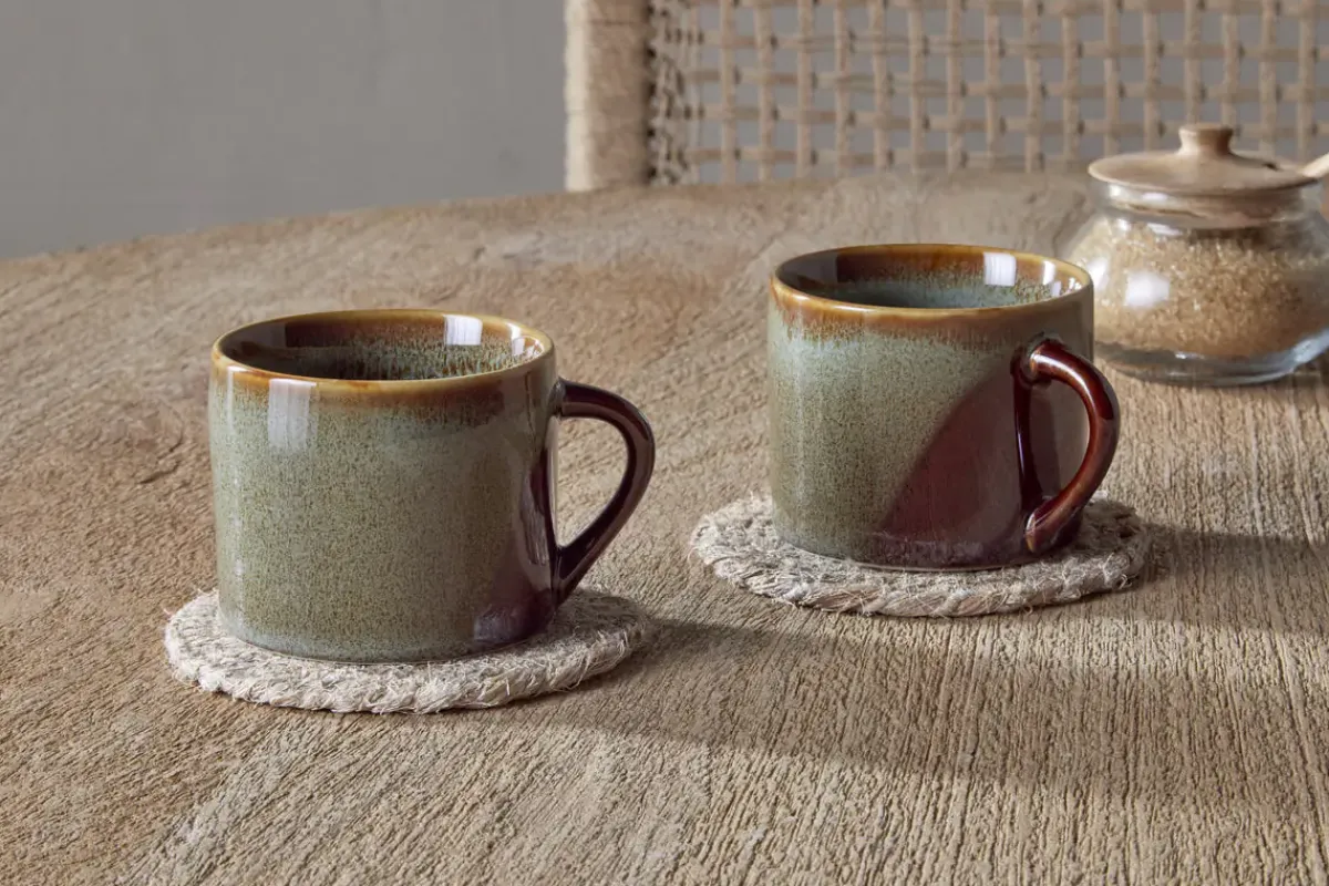 Mugs^Nkuku Naav Mugs - - Small (Set of 2) Blue
