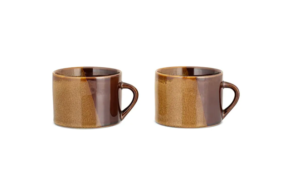 Mugs^Nkuku Naav Mugs - - Large (Set of 2) Mustard