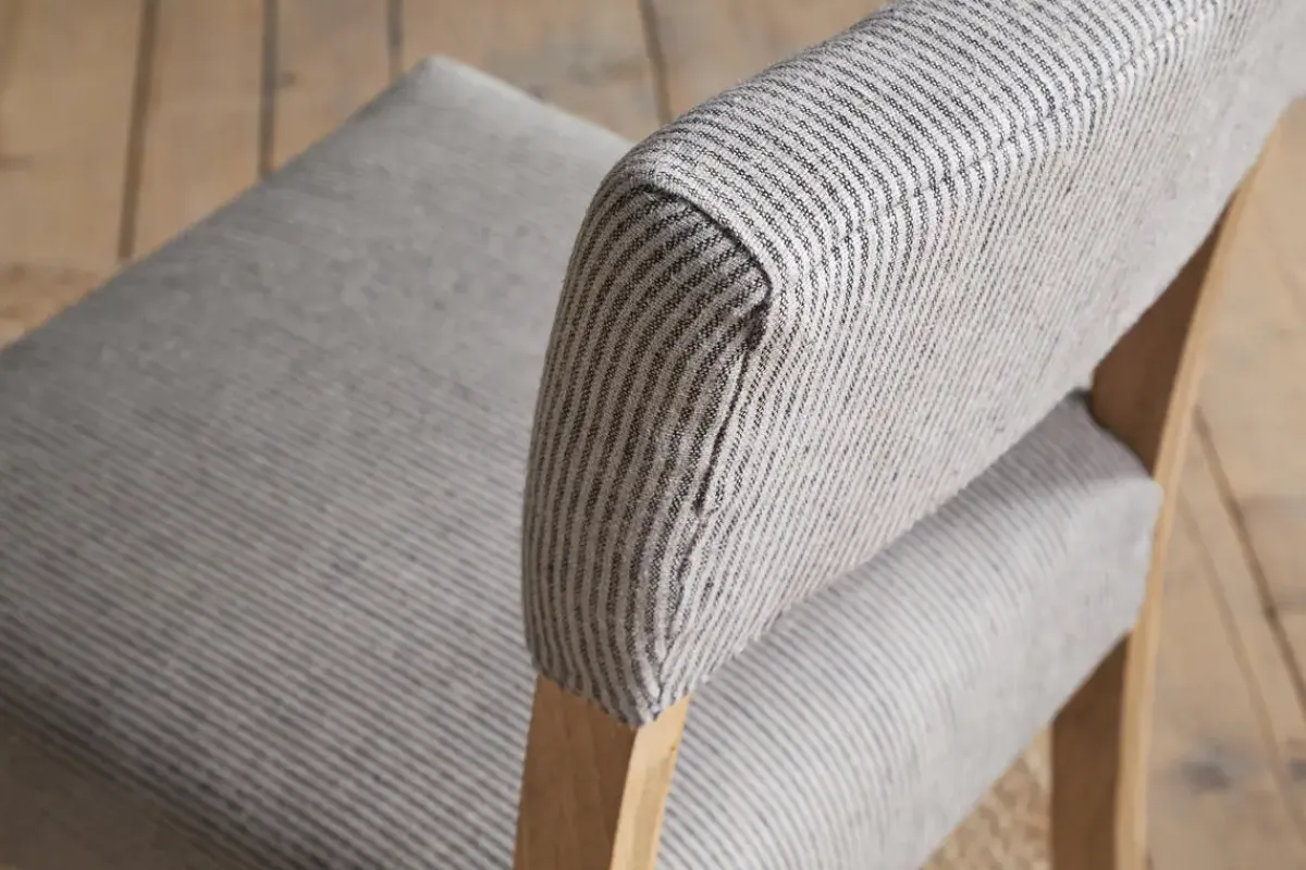 Kitchen & Dining|Dining Chairs & Benches^Nkuku Nadeeka Linen Upholstered Dining Chair - Soft Grey