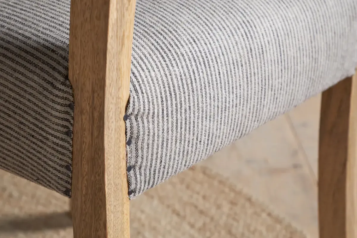 Kitchen & Dining|Dining Chairs & Benches^Nkuku Nadeeka Linen Upholstered Dining Chair - Soft Grey