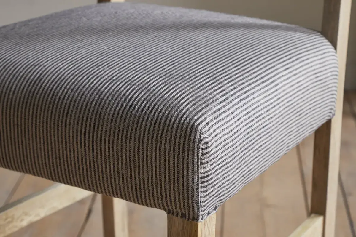 Kitchen & Dining|Bar Stools & Bar Chairs^Nkuku Nadeeka Linen Upholstered Counter Chair - Soft Grey