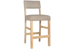 Kitchen & Dining|Bar Stools & Bar Chairs^Nkuku Nadeeka Linen Upholstered Counter Chair - Soft Grey