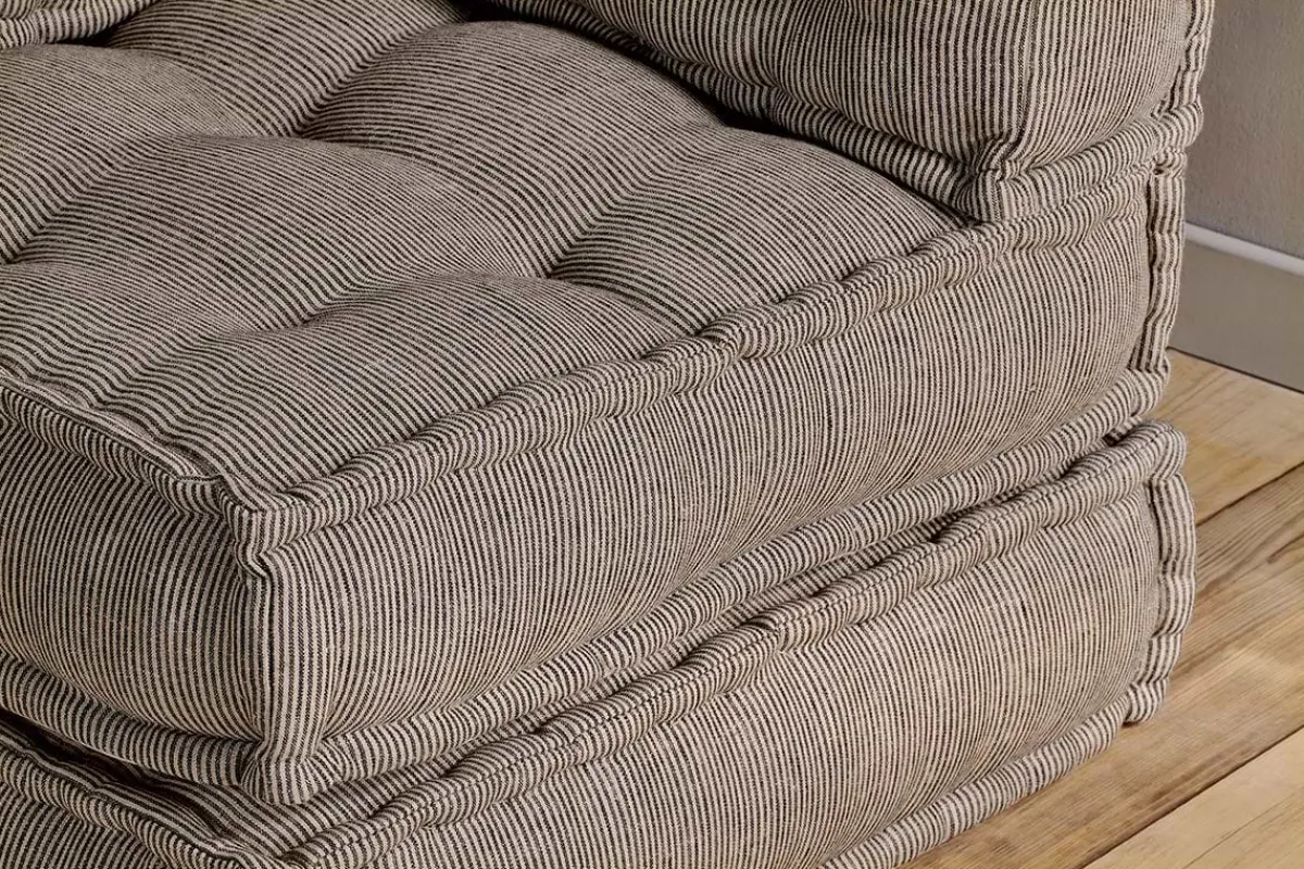 Living|Footstools & Poufs^Nkuku Nadeeka Modular Sofa Footstool - Soft Grey