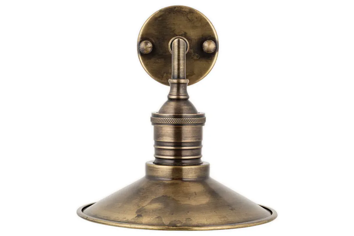 Wall Lights^Nkuku Najja Brass Wall Lamp - Antique Brass