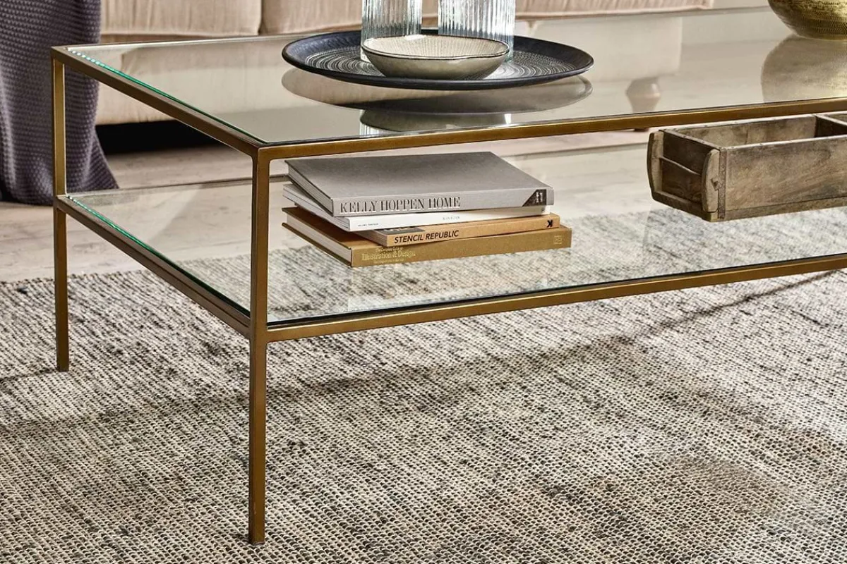 Living|Coffee Tables^Nkuku Nakuru Iron & Glass Coffee Table