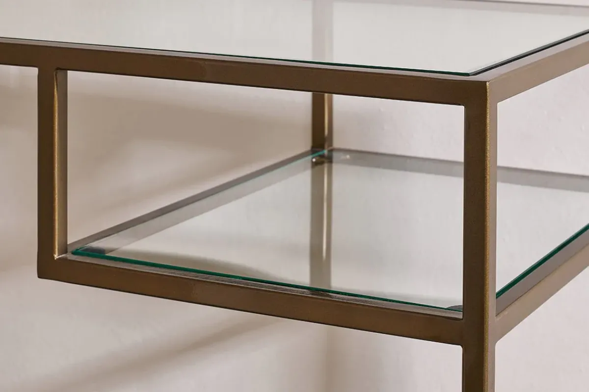 Hallway & Bootroom|Living^Nkuku Nakuru Iron & Glass Console Table