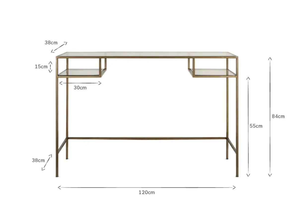 Hallway & Bootroom|Living^Nkuku Nakuru Iron & Glass Console Table