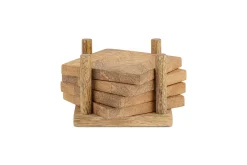 Table Settings & Linens^Nkuku Nalbari Coasters - Natural (Set of 4)