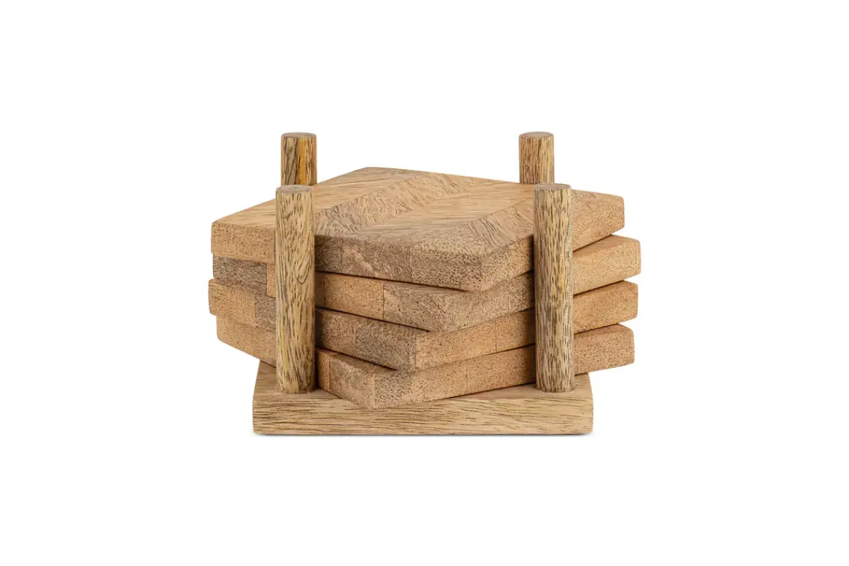 Table Settings & Linens^Nkuku Nalbari Coasters - Natural (Set of 4)