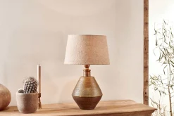 Table Lamps^Nkuku Nalgonda Lamp - Antique Brass - Small