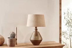 Table Lamps^Nkuku Nalgonda Lamp - Antique Brass - Small