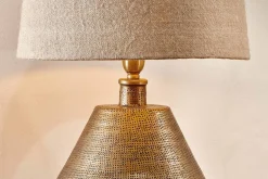 Table Lamps^Nkuku Nalgonda Lamp - Antique Brass - Small