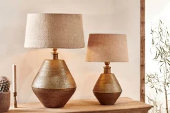 Table Lamps^Nkuku Nalgonda Lamp - Antique Brass - Small