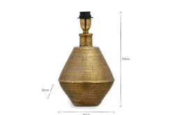 Table Lamps^Nkuku Nalgonda Lamp - Antique Brass - Small