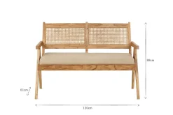 Ready To Deliver Sofas^Nkuku Nalrina acacia and cane sofa