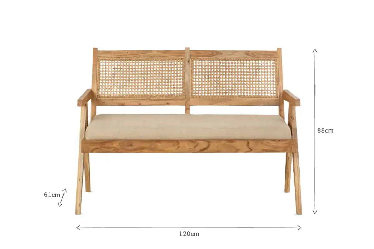 Ready To Deliver Sofas^Nkuku Nalrina acacia and cane sofa