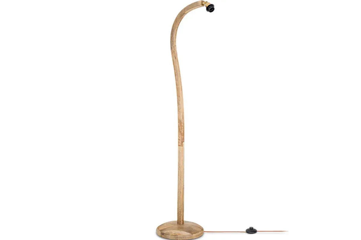 Floor Lamps^Nkuku Namira Mango Wood Floor Lamp - Natural