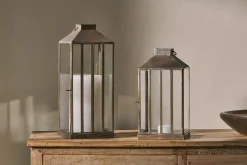 Decorative Home Accessories|Lanterns^Nkuku Nampo Lantern - Aged Antique