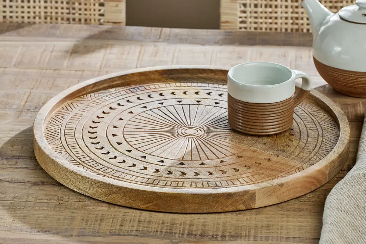 Pantry|Trays & Platters^Nkuku Namuna Mango Wood Tray