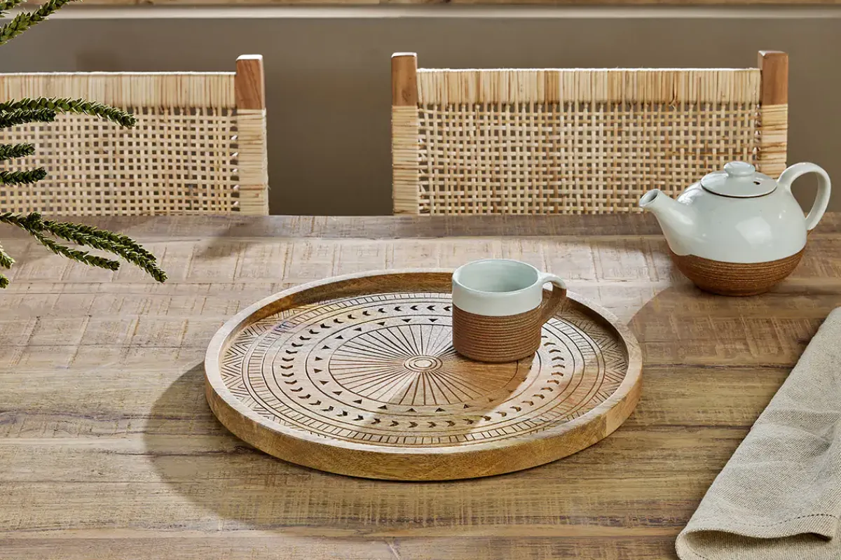 Pantry|Trays & Platters^Nkuku Namuna Mango Wood Tray